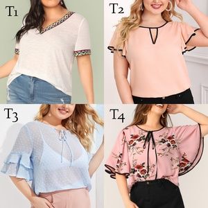 1/4 PLUS TOPS LOOKBOOK
